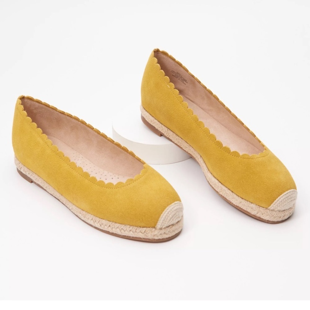 Isaac Mizrahi Women's Yellow Espadrille Flats